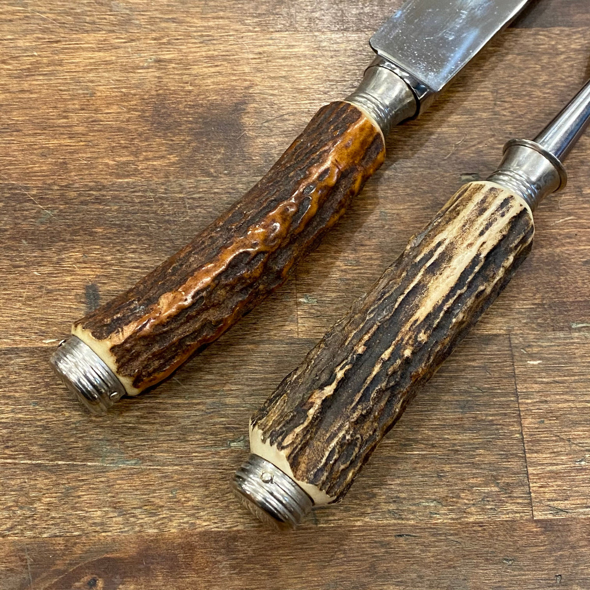 Anton Wingen Jr Carving Set Stainless Steel & Stag Solingen