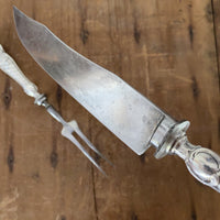 Antique Carving Set Unmarked - Germany Early 1900s