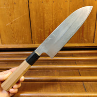 Hitohira Kikuchiyo Ren 180mm Santoku Aogami #2 No Box