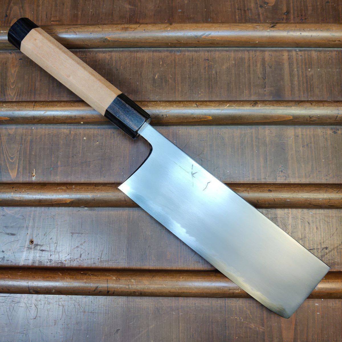 Hitohira Gorobei Rikichi 165mm Nakiri Aogami 2 Kasumi Ho Wood