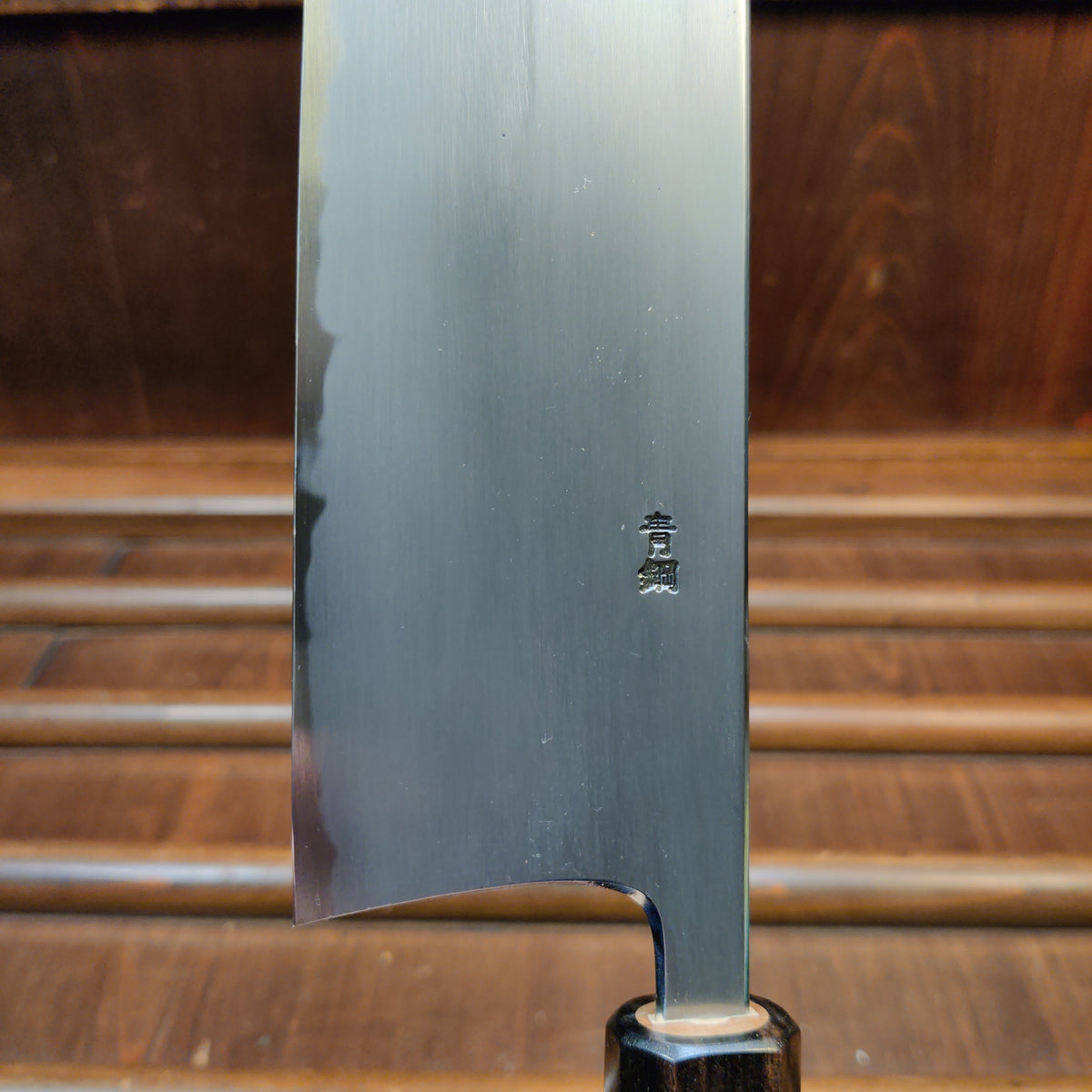 Hitohira Gorobei Rikichi 165mm Nakiri Aogami 2 Kasumi Ho Wood
