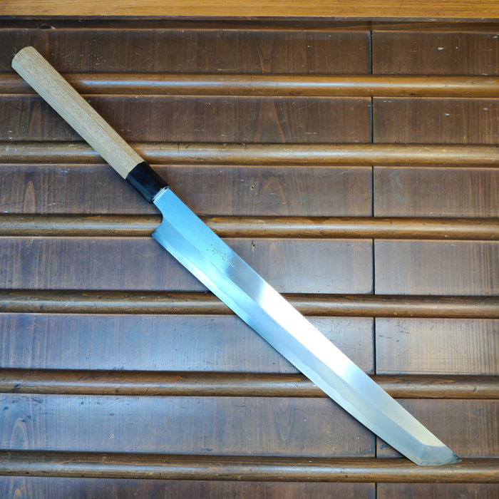 Yoshikane Hamono 330mm Sakimaru Takohiki Shirogami 1 Ho Horn