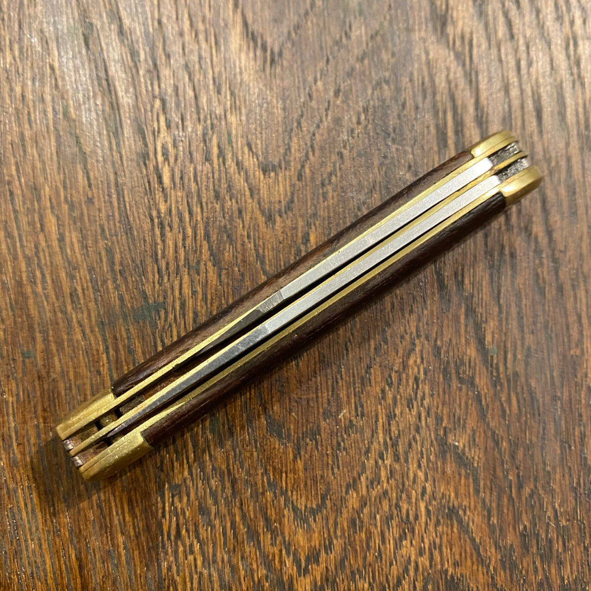 Unmarked ‘Rostfrei’ 3 1/8” Alsatian Pattern Jack Stainless Blades Wood Scales