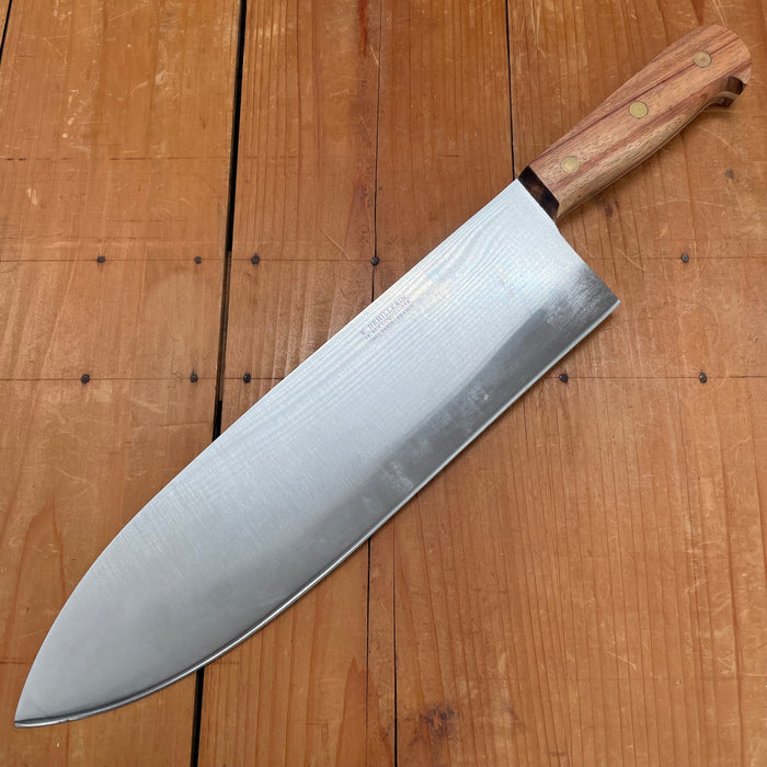 No 2 Dehillerin 300cm / 12.5" Abattre Heavy Chef Knife Stainless Steel Rosewood 26 oz