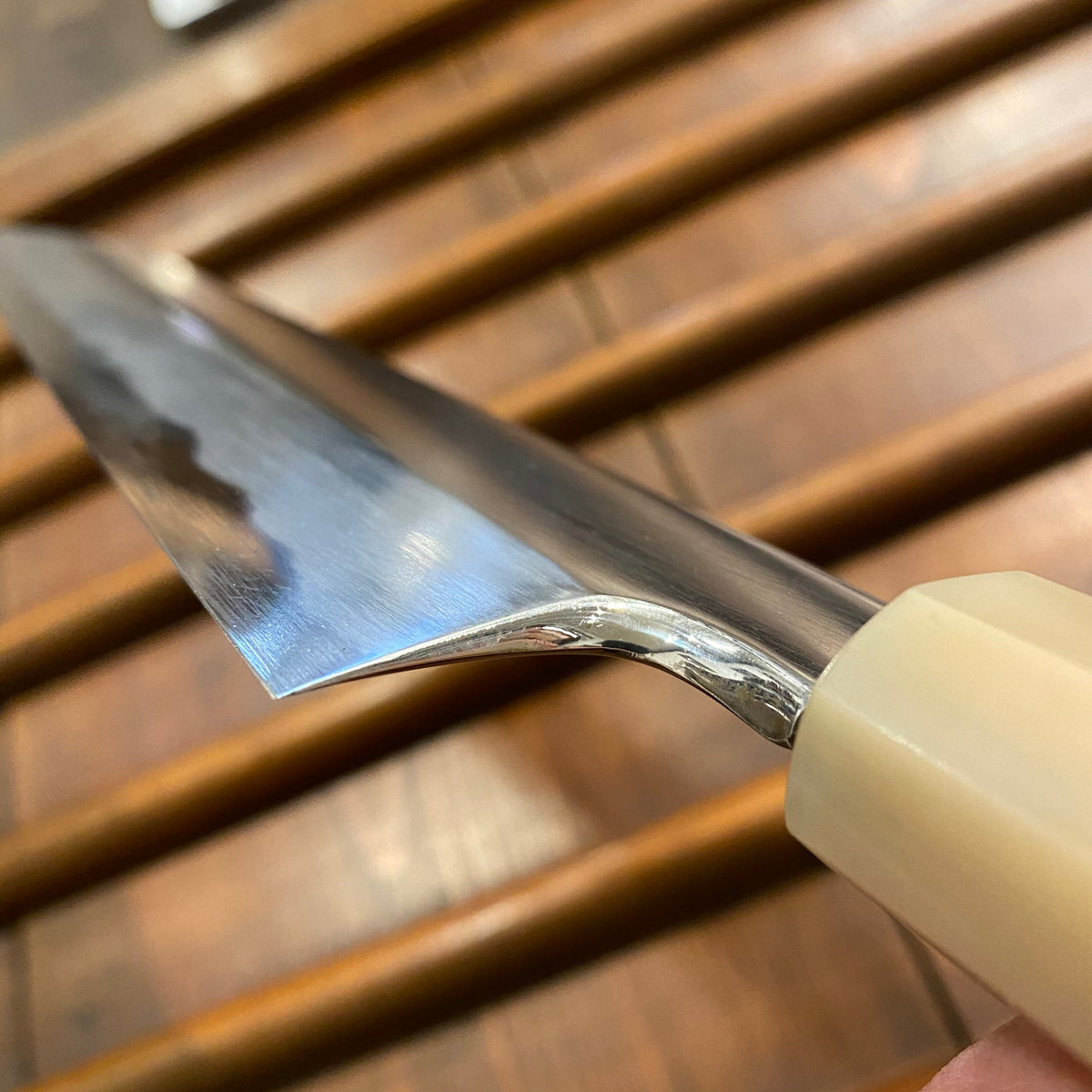 Konosuke Fujiyama 270mm Kiritsuke Aogami 1 Ebony Blonde Lefty