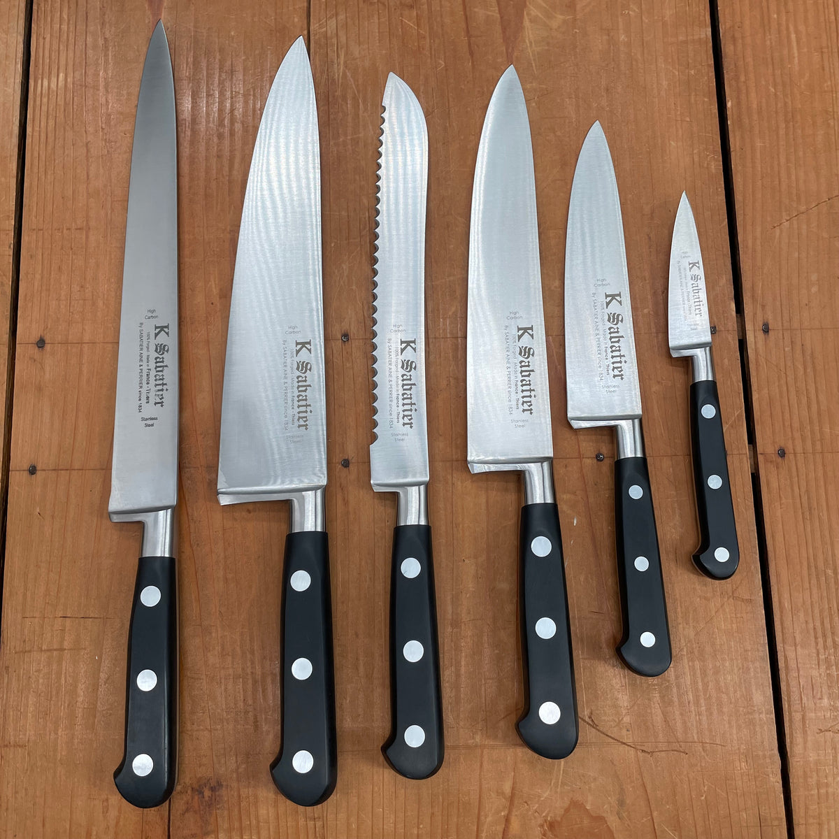 K Sabatier Authentique Stainless Knife Set - 6 Pieces
