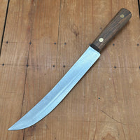 Unmarked 10" Scimitar Carbon Steel USA 1960s 70s