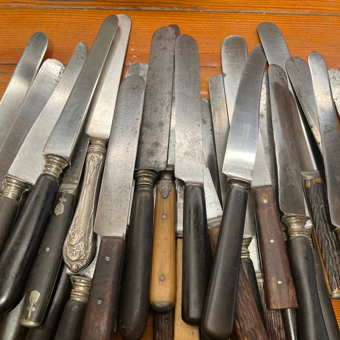 Bargain Bin Antique Carbon Steel Table Knife *Cleaned*- $22 each