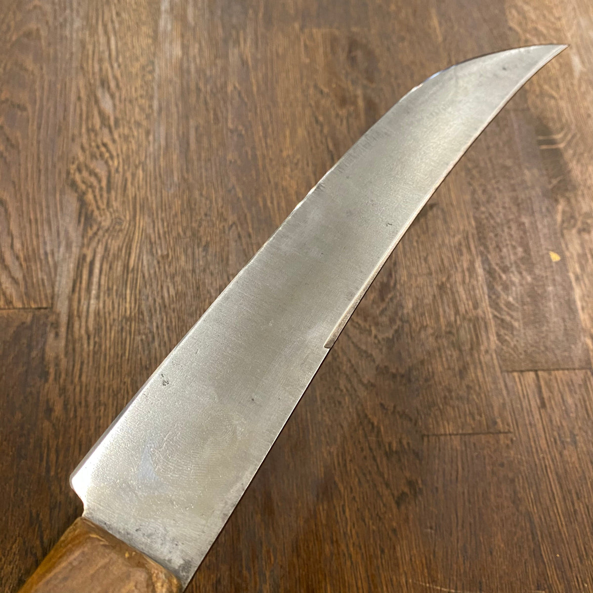 Unmarked Hand Forged 10.25” Scimitar Carbon Steel USA or UK 1875-1925