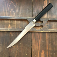 French 7" Carving Knife Hand Forged Carbon & Ebony 1900-1920