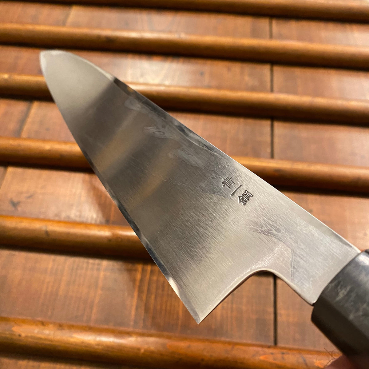Tesshu 240mm Single Bevel Gyuto Aogami 1 Suminagashi Rosewood Octagonal