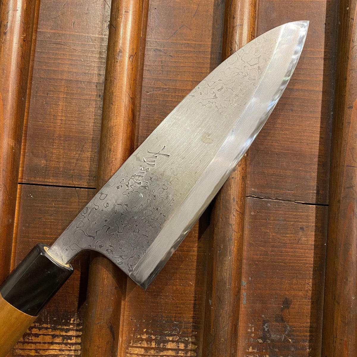 Yoshikane 180mm Deba V2 Suminagashi W Saya & Box