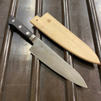 Sakai Kikumori 180mm Yo-Deba 'Nihonkou' Carbon Steel w Saya
