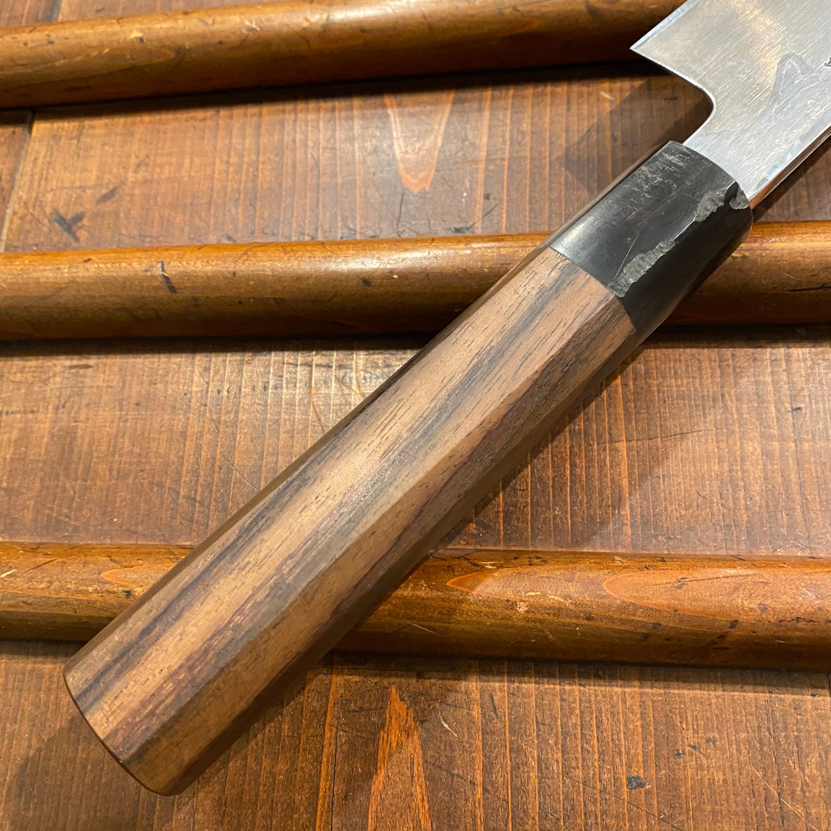 Tesshu 240mm Single Bevel Gyuto Aogami 1 Suminagashi Rosewood Octagonal