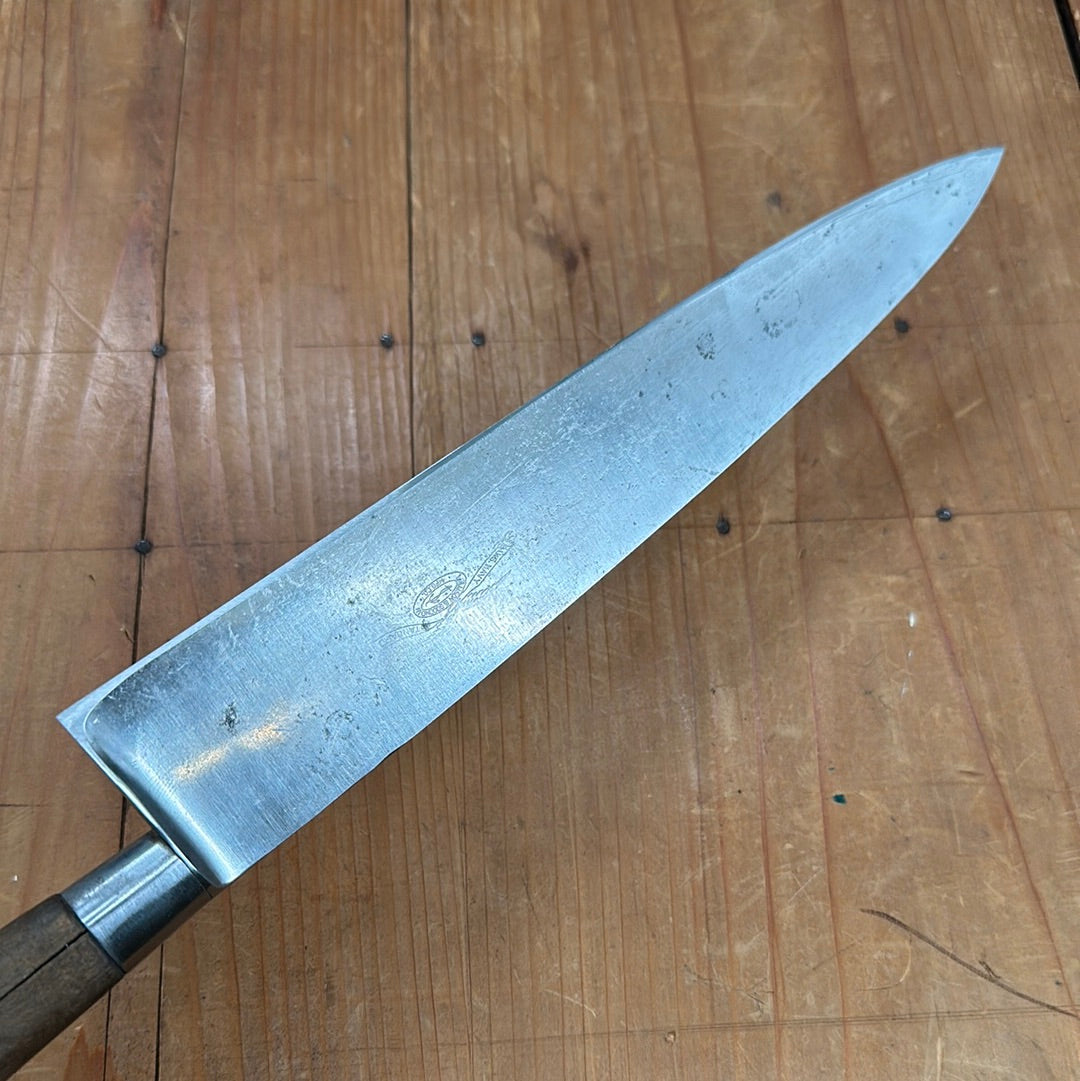 Lamson & Goodnow 'US Navy Standard' 10.25" Chef Nogent Style Carbon Steel ~1900