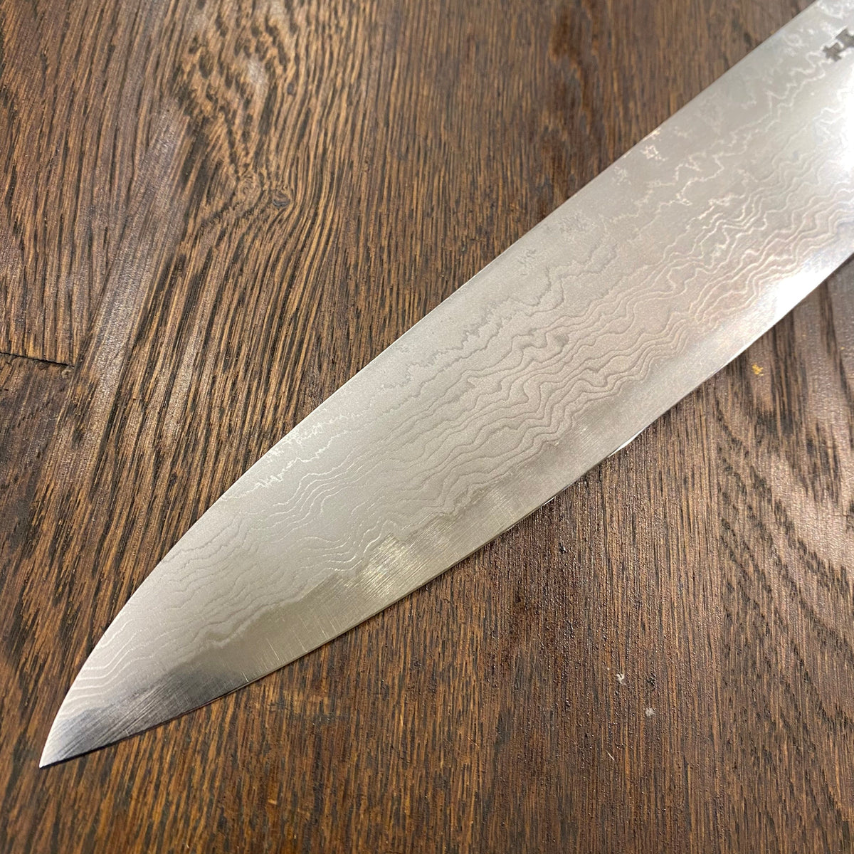 Trade in Jikko 270mm Gyuto Aogami 2 Suminagashi Ebony / Nickel / Micarta Handle