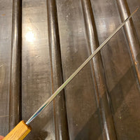 Kikumori 240mm Yanagi Rain Drop Suminagashi Octagonal Oak