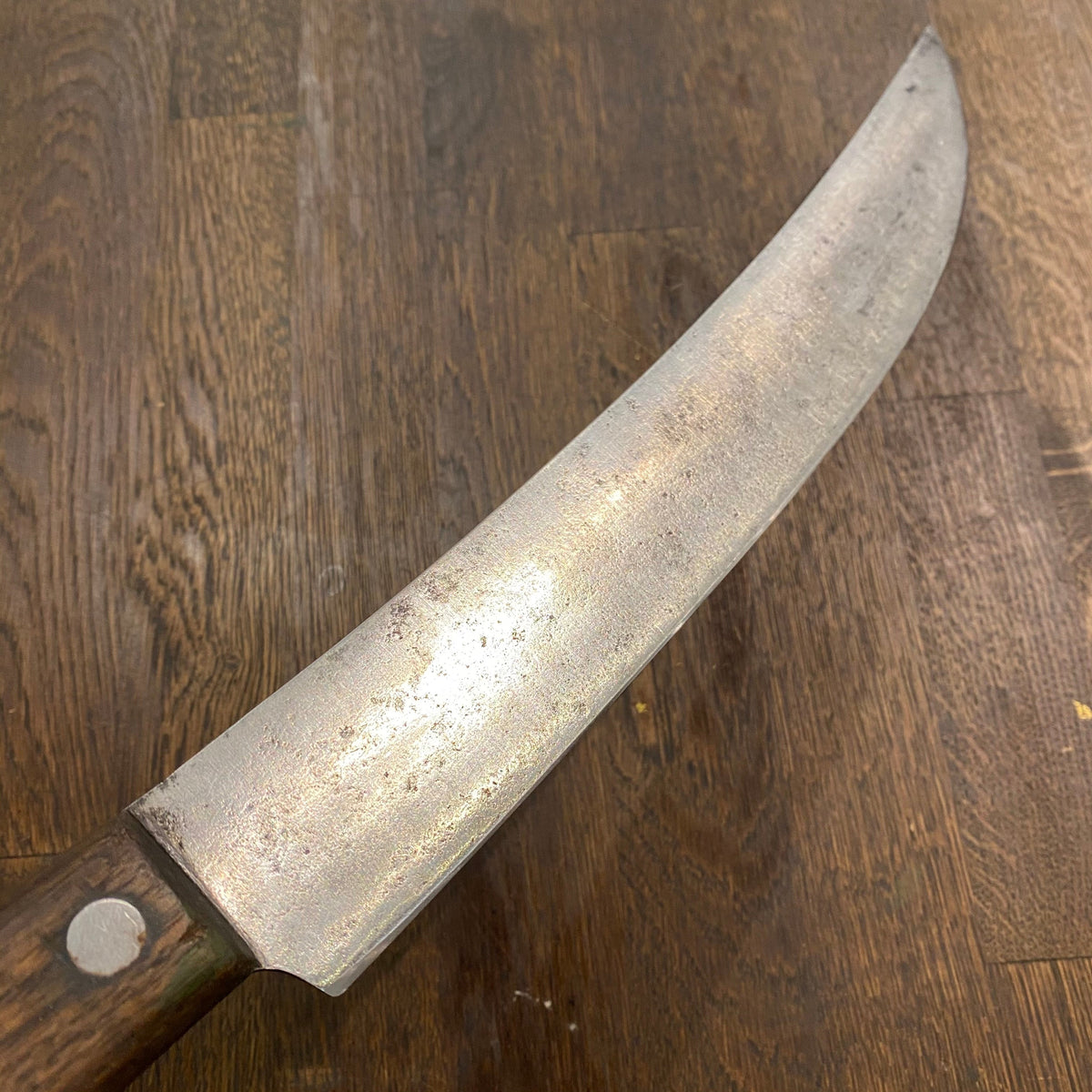 Unmarked 12” Scimitar Carbon Steel USA 1930-60s