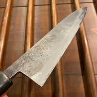 Munetoshi Sanjo 210mm Gyuto Shirogami 2 Iron Nashiji