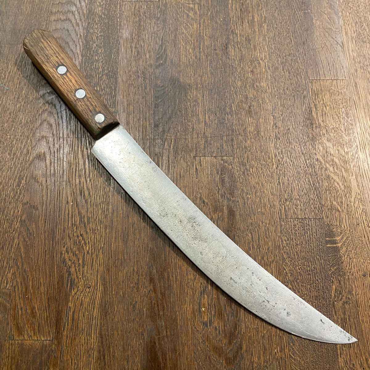 Unmarked 12” Scimitar Carbon Steel USA 1930-60s
