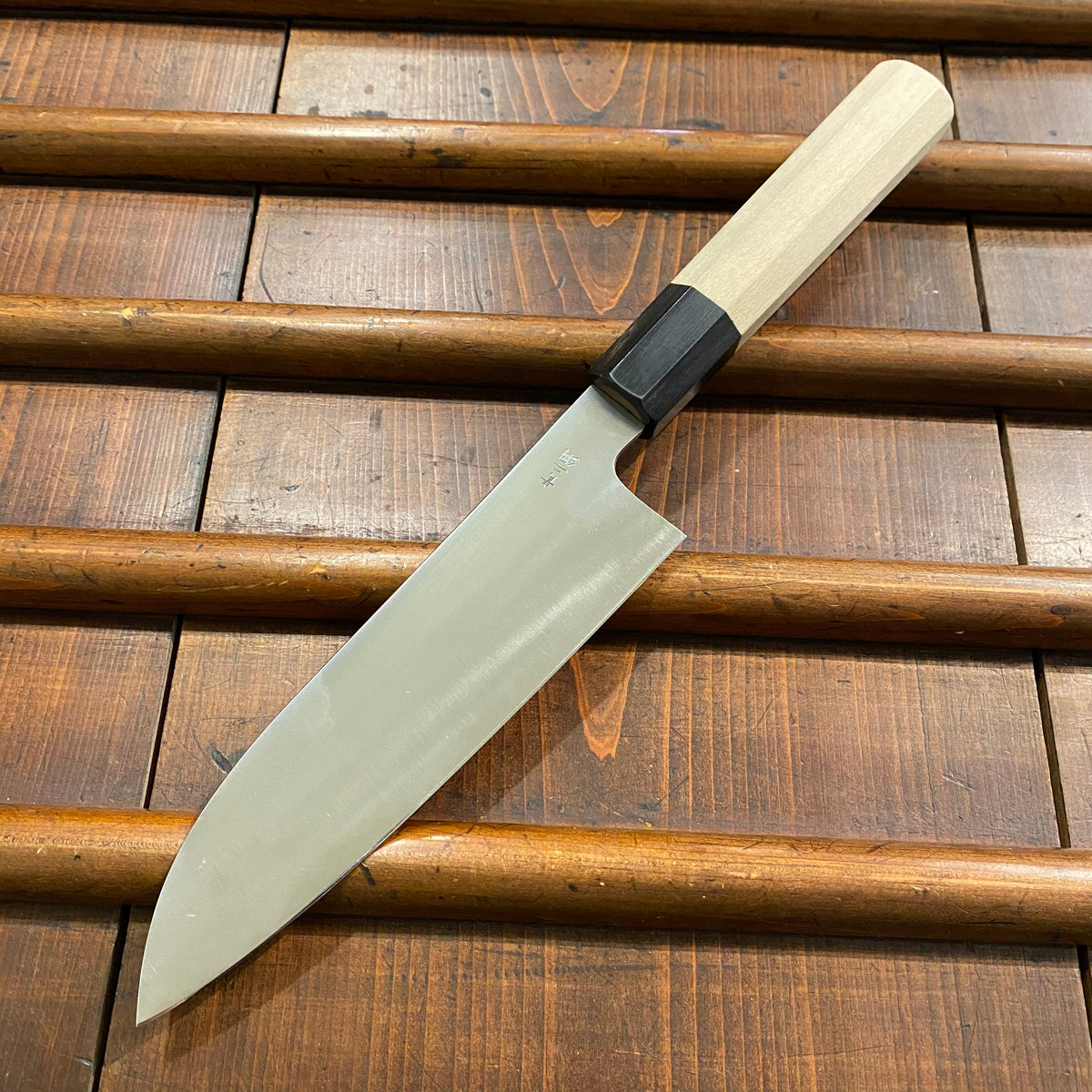 Takada No Hamono 180mm Santoku Aogami 2 Iron Clad Ho & Horn Octagon