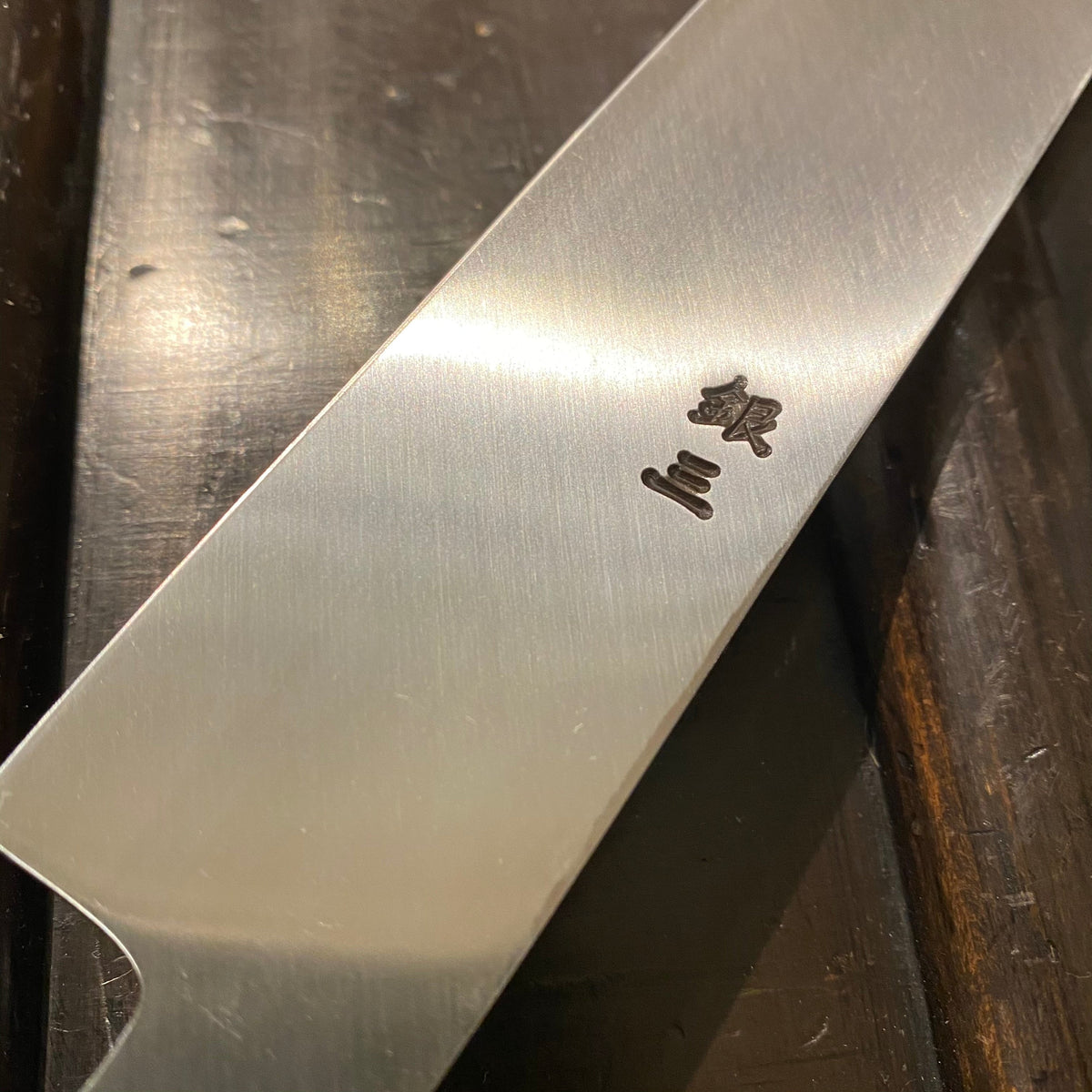 Kikumori 300mm Yanagi Rain Drop Suminagashi Octagonal Oak