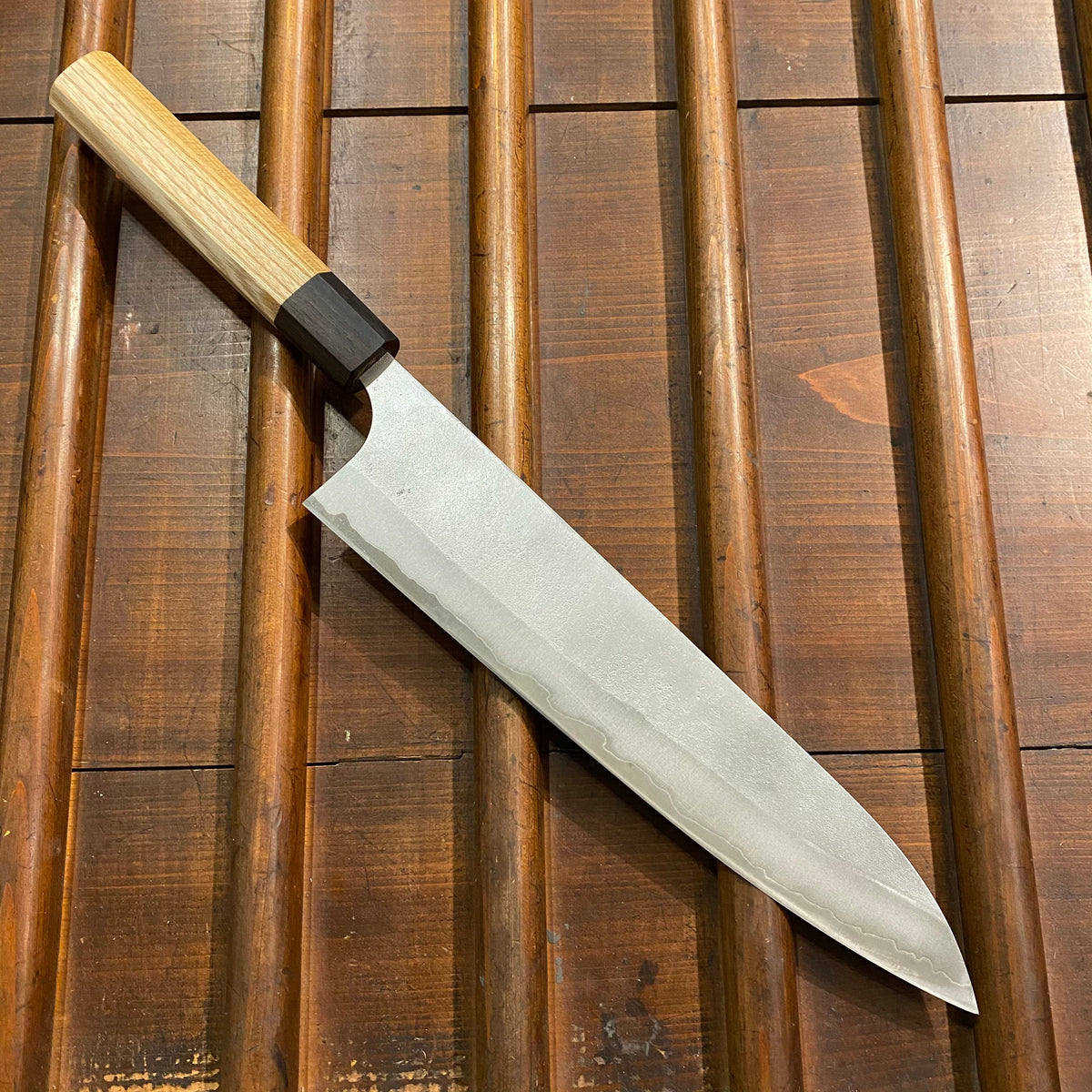 Kanehiro 240mm Gyuto Aogami Super Cherry / Ebony