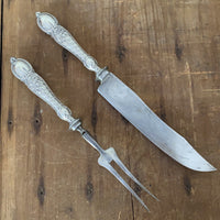 Antique Carving Set Unmarked - Germany Early 1900s