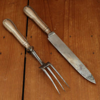 Antique Cailar Bayard Paris Carving Set Chignon Silver