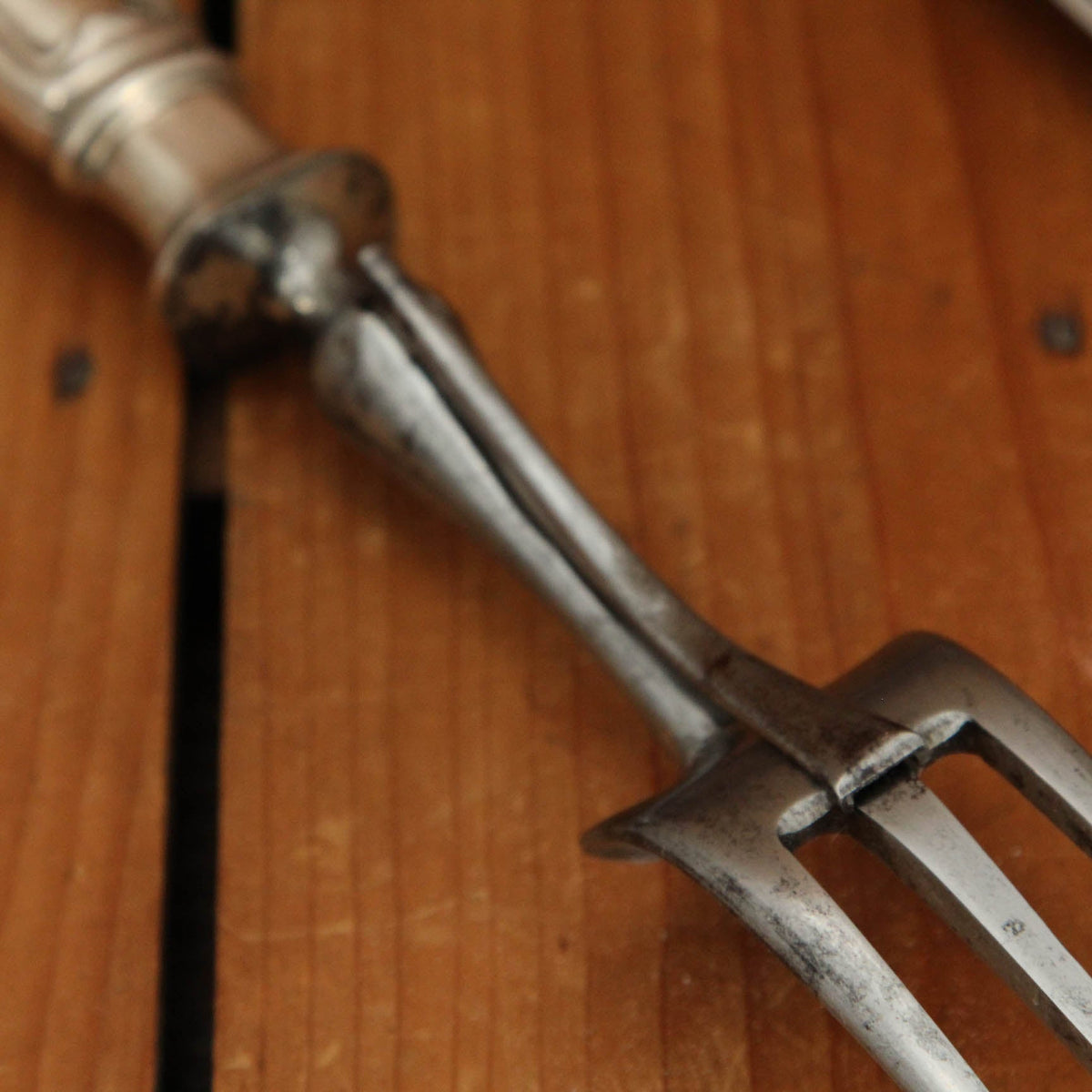 Antique Cailar Bayard Paris Carving Set Chignon Silver