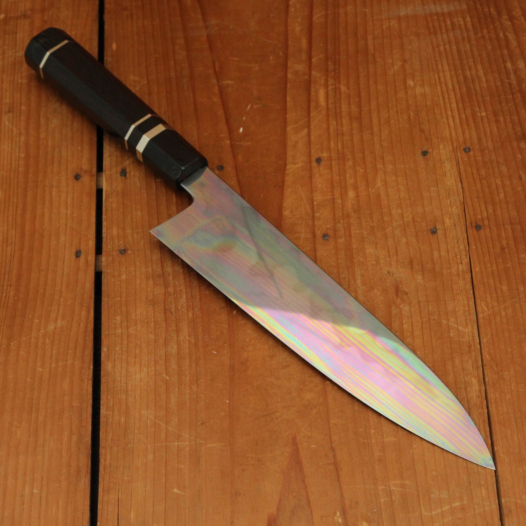 Hashimoto Shoichi 240mm Gyuto Mizu Honyaki Shirogami 1 Ebony Black