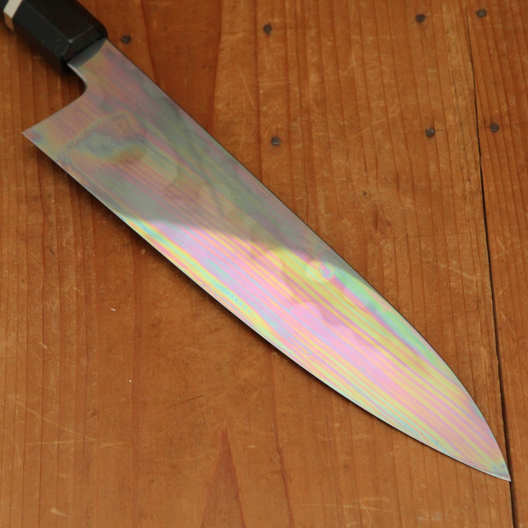 Hashimoto Shoichi 240mm Gyuto Mizu Honyaki Shirogami 1 Ebony Black