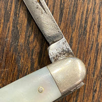 Ulster Knife Co. 2 7/8" Pen Knife Carbon Steel & Mother of Pearl 1876-1941