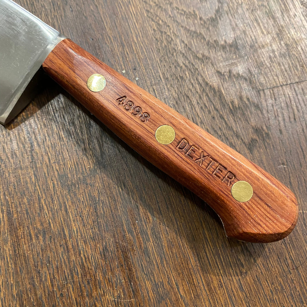 Dexter 8 7/8” Chef Forged Carbon Steel Rosewood New Old Stock 1950s-70s