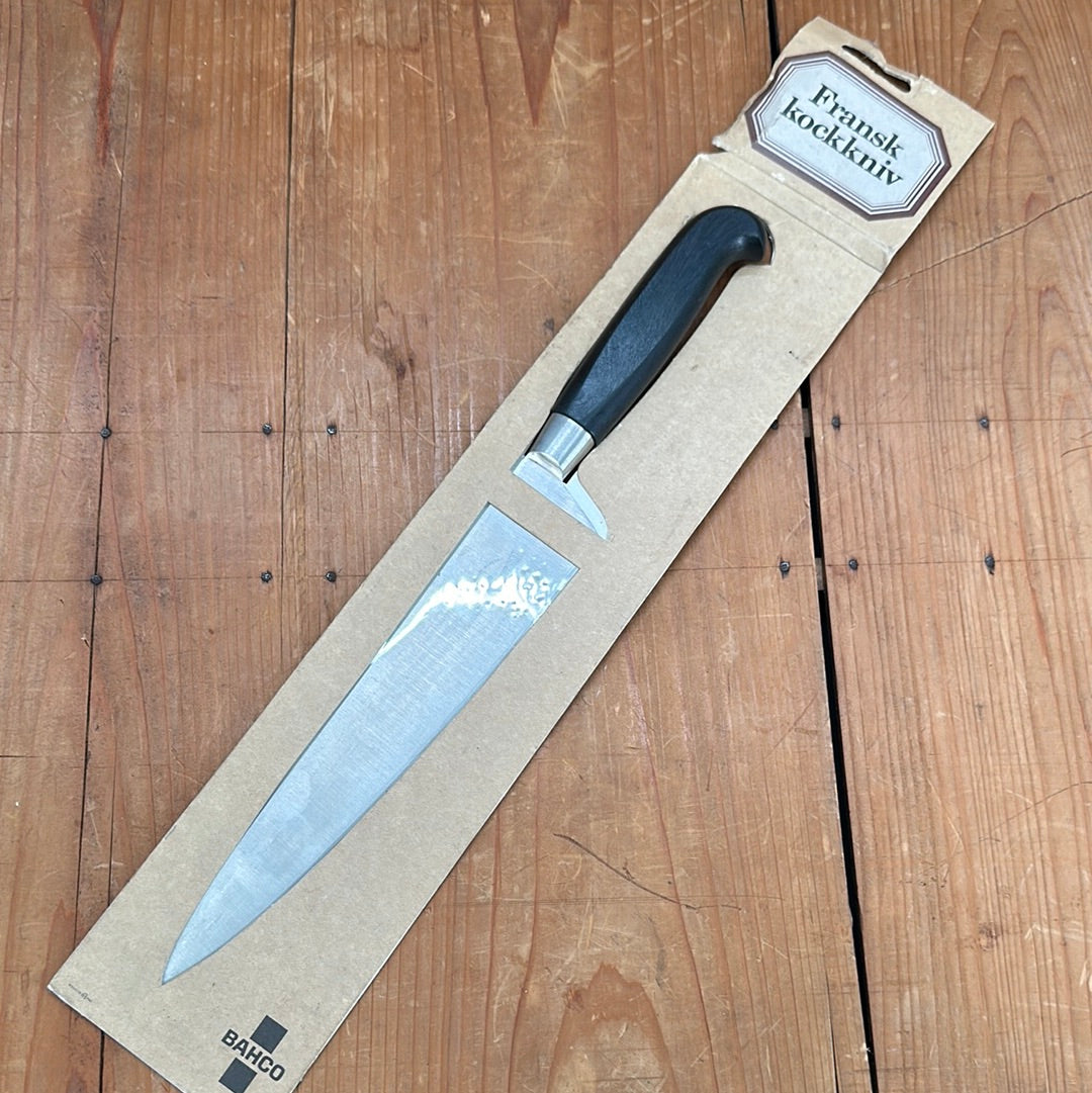 New Old Stock Bahco 9" Chef Knife Hand Forged Stainless Norway 1970s-80s