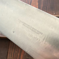 J A Henckels 14" Chef Knife Carbon Steel 1950's Solingen