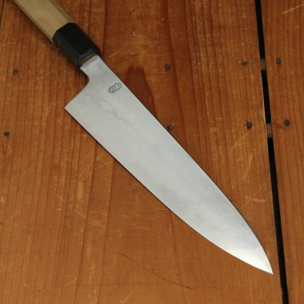 Trade In Sakai Kikumori Kikuzuki Uzu 210mm Gyuto Aogami 1 with Saya