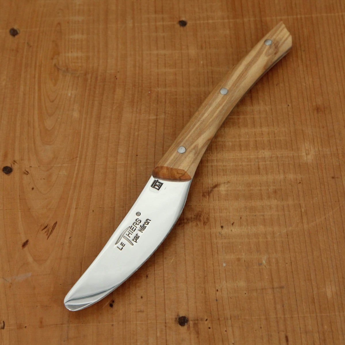 Néron 'Le Thiers' 6cm Paté / Butter Knife Olive Handle