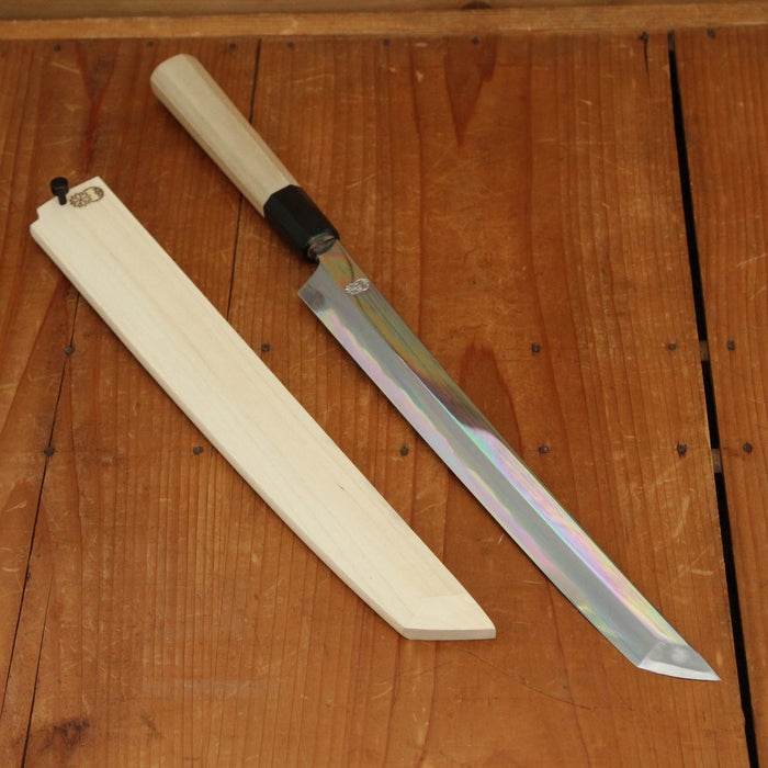 Sakai Kikumori Choyo 270mm Sakimaru Takohiki Shirogami 2 with Saya