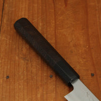 Sakai Kikumori Yugiri 150mm Kiritsuke Petty Stainless Clad Aogami 1 Ebony