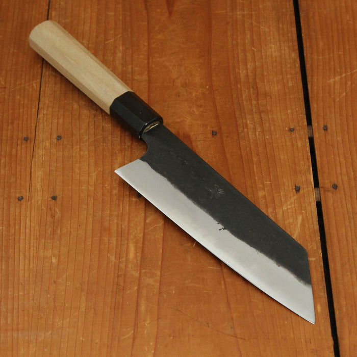 Sakai Kikumori 180mm Wa Kiritsuke Santoku Shirogami 1 Kurouchi