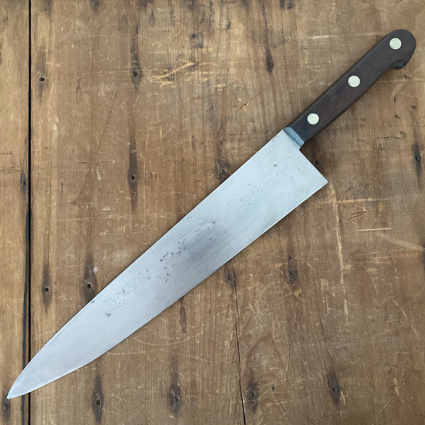 Vintage 12.25" Chef Knife Carbon Steel USA 1930-50's?