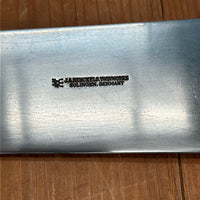 J A Henckels 10" Lobster Splitter / Chef de Chef Hand Forged Carbon Steel 1950s Early 60s