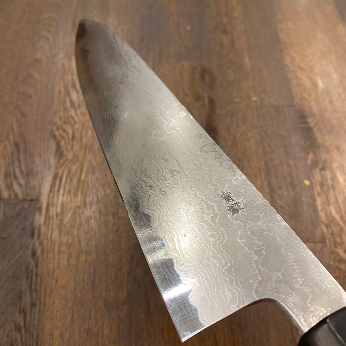 Trade in Jikko 270mm Gyuto Aogami 2 Suminagashi Ebony / Nickel / Micarta Handle