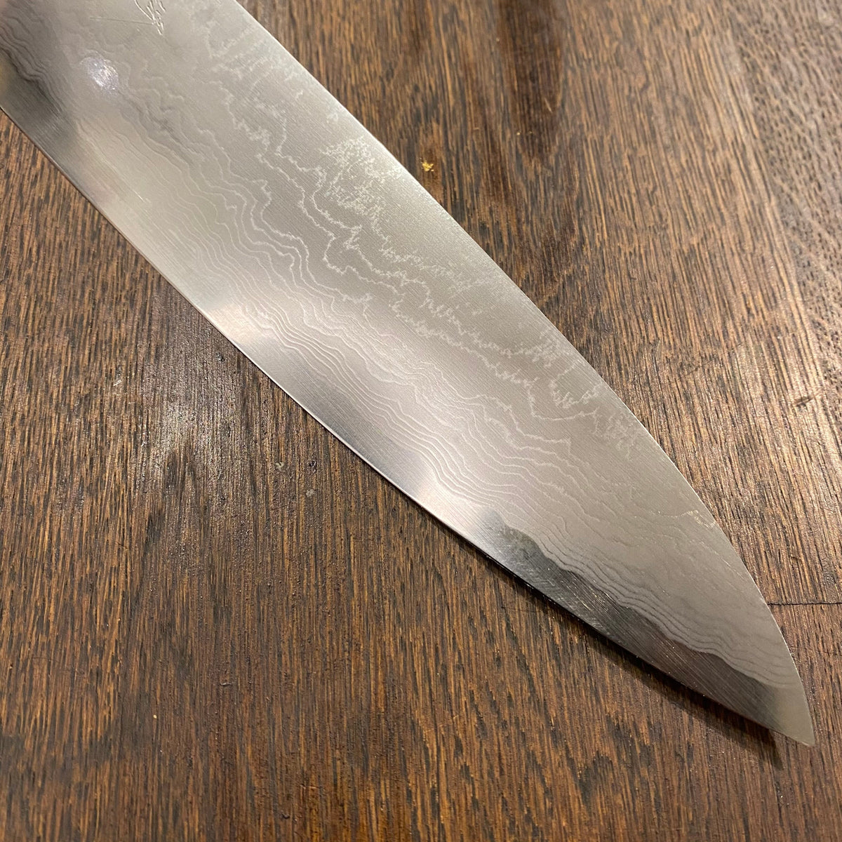 Trade in Jikko 270mm Gyuto Aogami 2 Suminagashi Ebony / Nickel / Micarta Handle