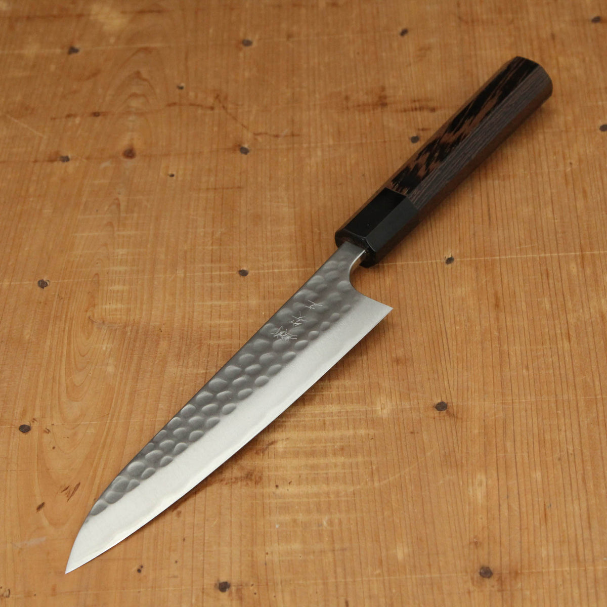 Anryu Hamono 150mm Petty Stainless Clad Aogami Tsuchime Wenge Handle