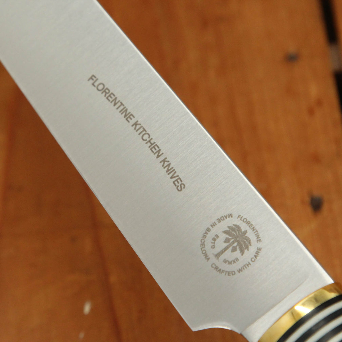 Florentine Four 270mm Slicer Knife Stainless White & Black