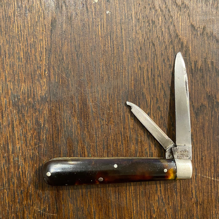 JD Case Co Kane Pa 1914 2 5/8" Jack Knife Tortoise Celluloid 1908-1911