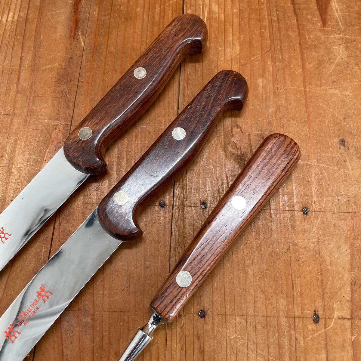 New Old Stock J A Henckels 3pc Carving Set SuPERfection No Stain Solingen 1950s-60s