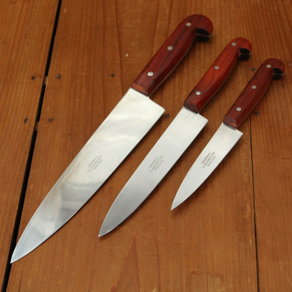 J Adams 12 Chef Knife Carbon Steel Pinned Rosewood